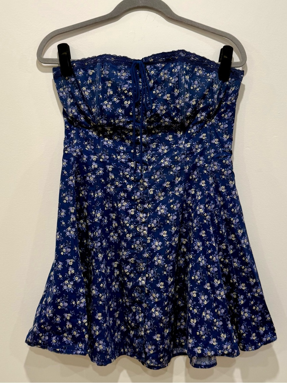 Kimchi Blue Blue Addison Strapless Fit & Flare Mini Dress - Picture 3 of 5